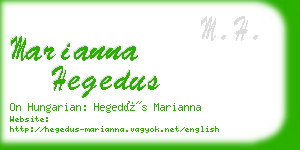 marianna hegedus business card